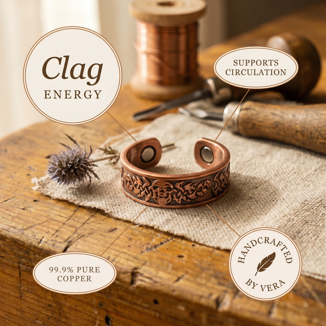 Yvonne's Klei Koperen Ring
