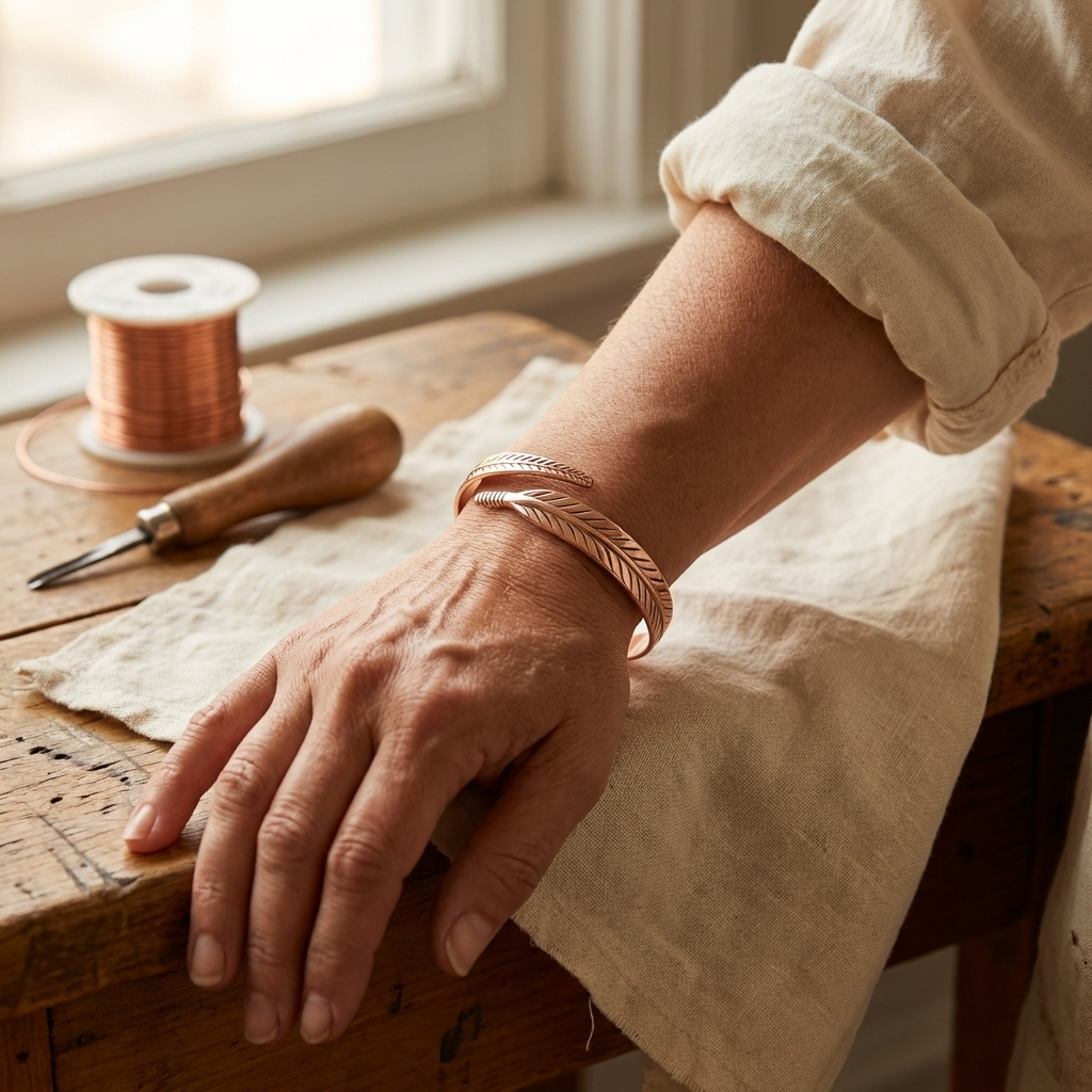 Yvonne's Wortel Koperen Armband