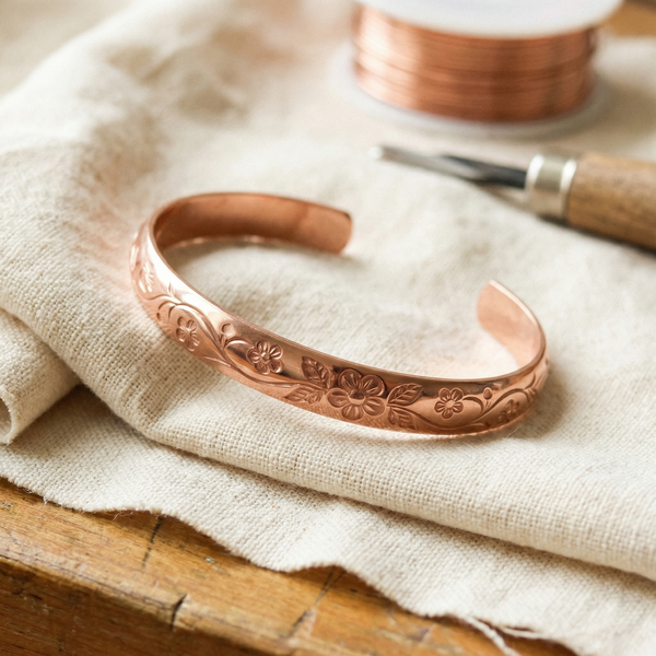 Yvonne's Bloei Koperen Armband