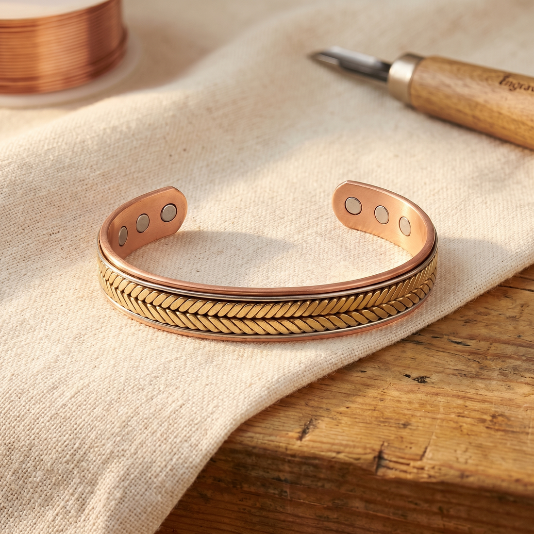 Yvonne's Oogst Koperen Armband