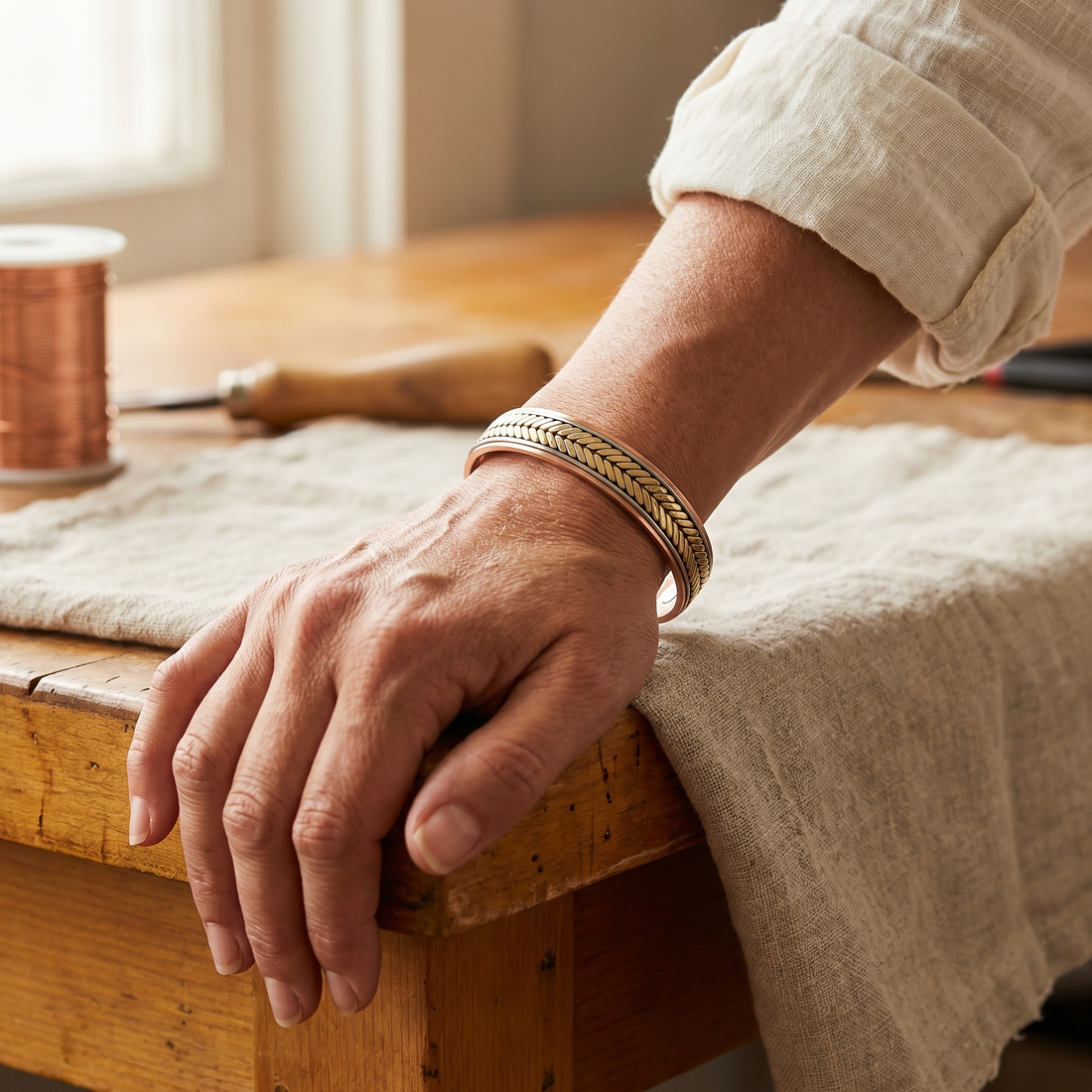 Yvonne's Oogst Koperen Armband