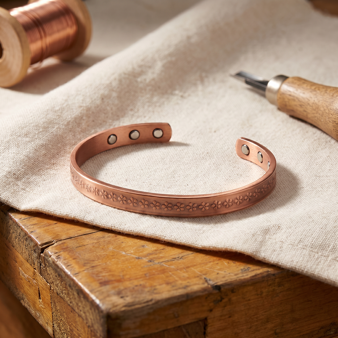 Yvonne's Meer Koperen Armband