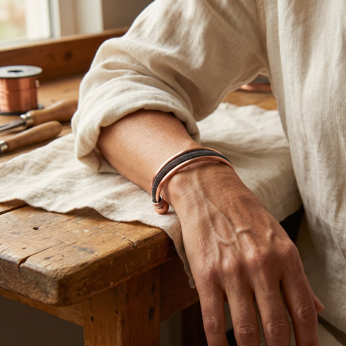 Yvonne's Steenman Koperen Armband