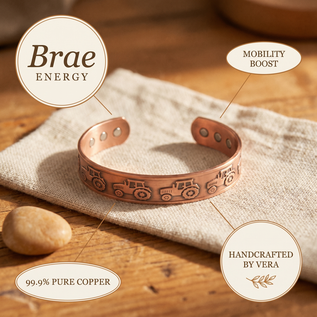 Yvonne's Helling Koperen Armband