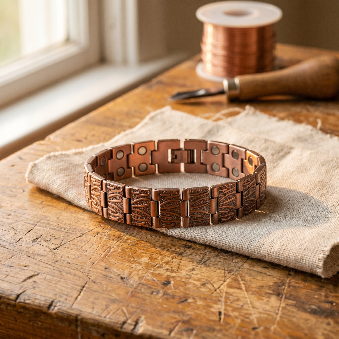 Yvonne's Kei Koperen Herenarmband