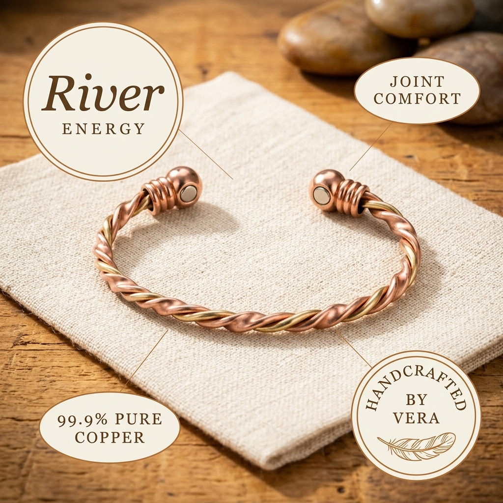 Yvonne's Rivier Koperen Armband