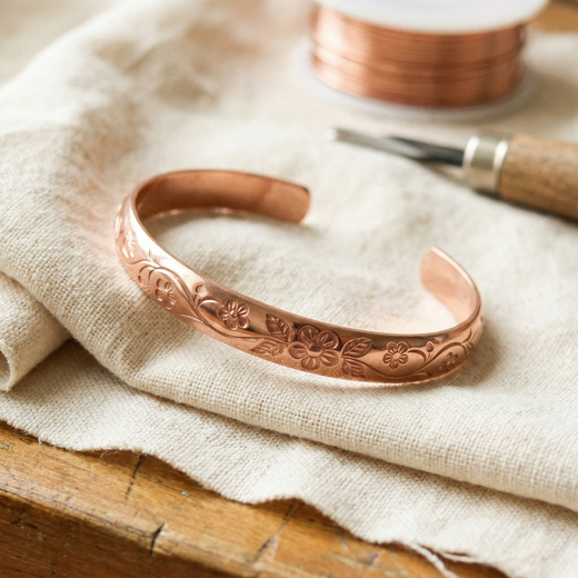 Yvonne's Bloei Koperen Armband