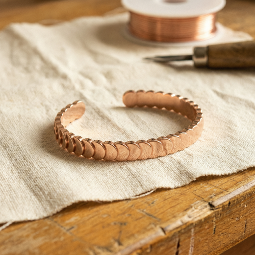 Yvonne's Getij Koperen Armband