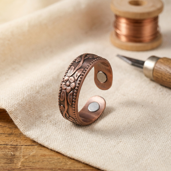 Yvonne's Bloesem Koperen Ring