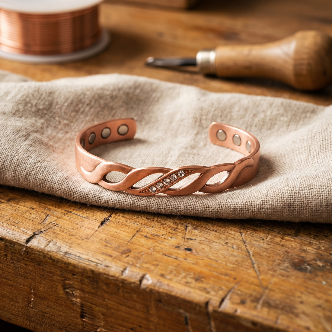 Yvonne's Naad Koperen Armband