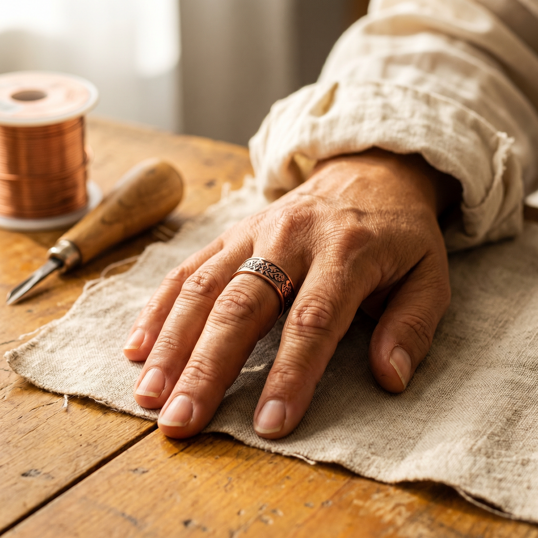 Yvonne's Klei Koperen Ring