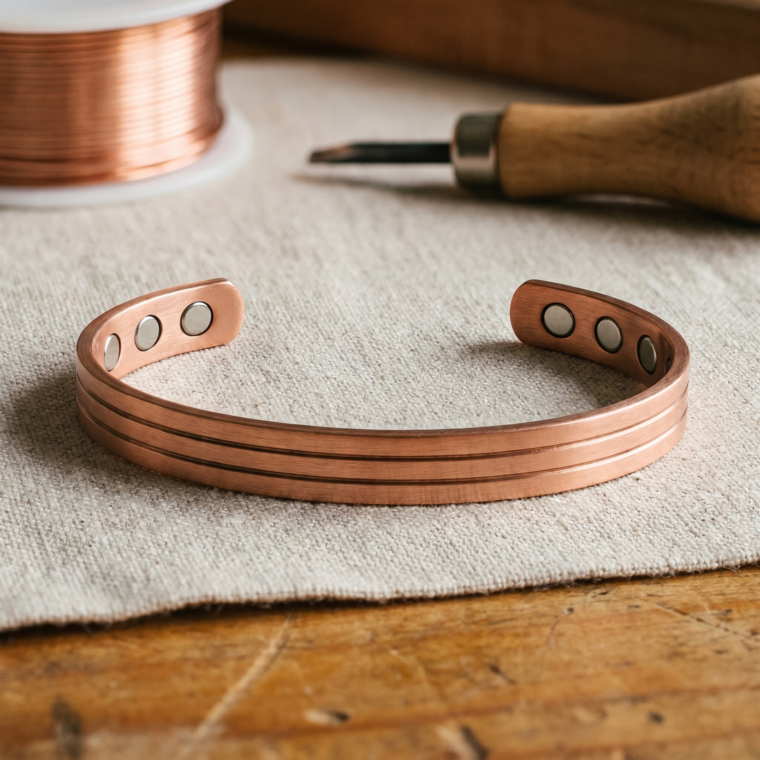 Yvonne's Kern Koperen Armband