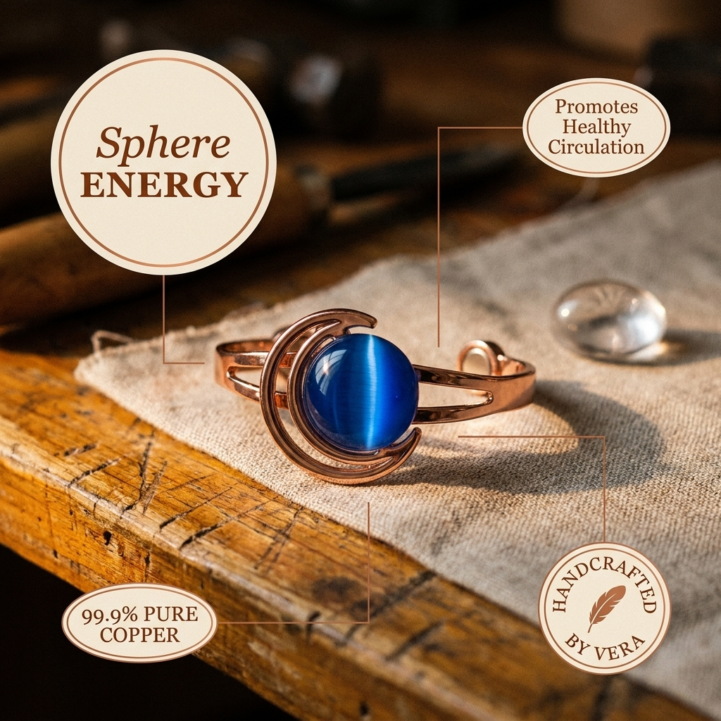 Yvonne's Bol Koperen Armband