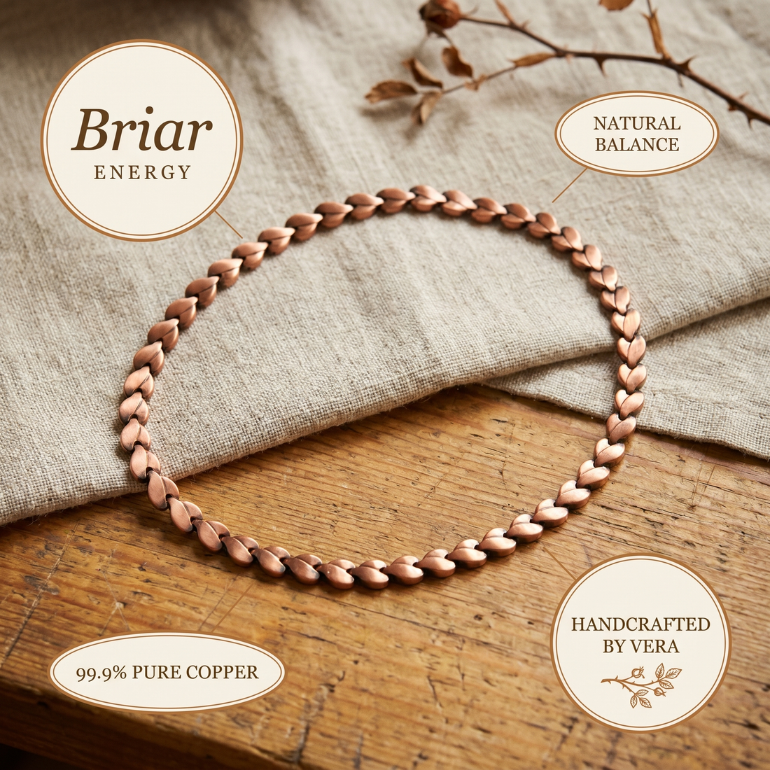 Yvonne's Braam Koperen Ketting