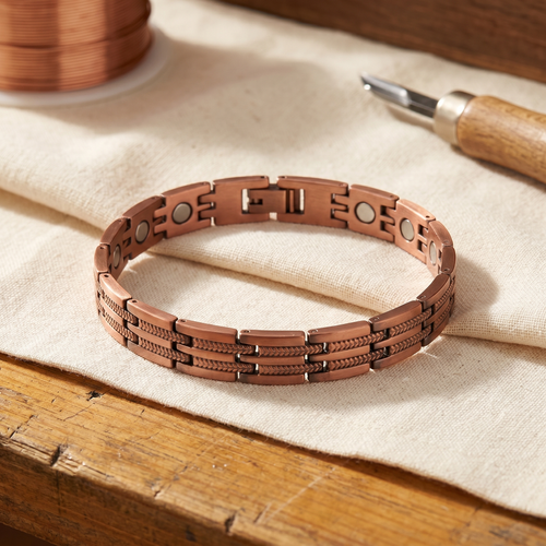 Yvonne's Piek Koperen Herenarmband