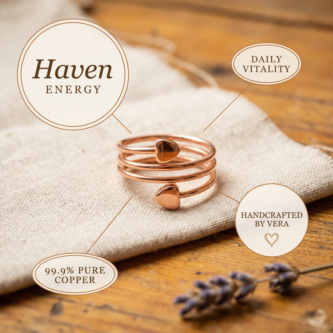 Yvonne's Haven Koperen Ring