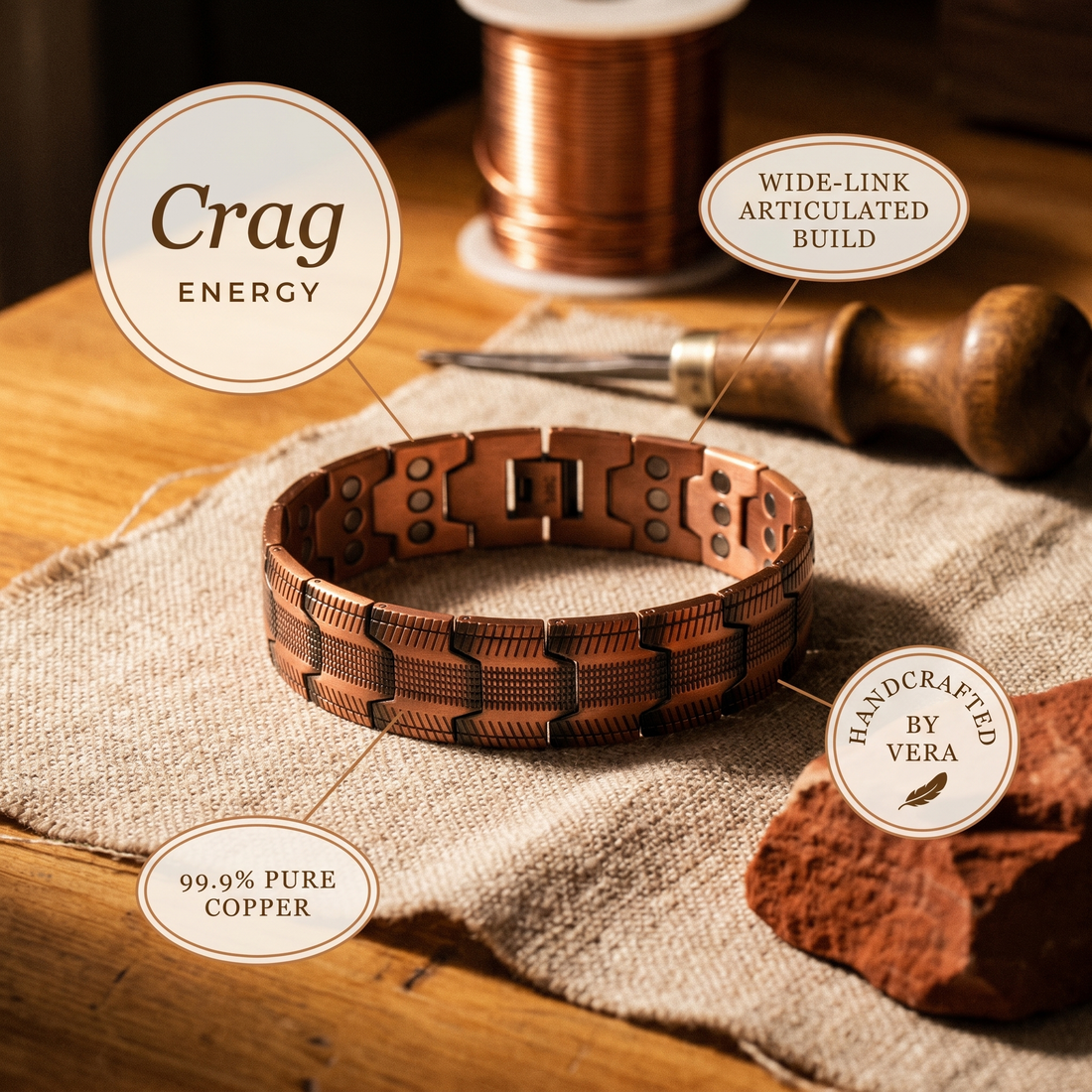 Yvonne's Klif Koperen Armband